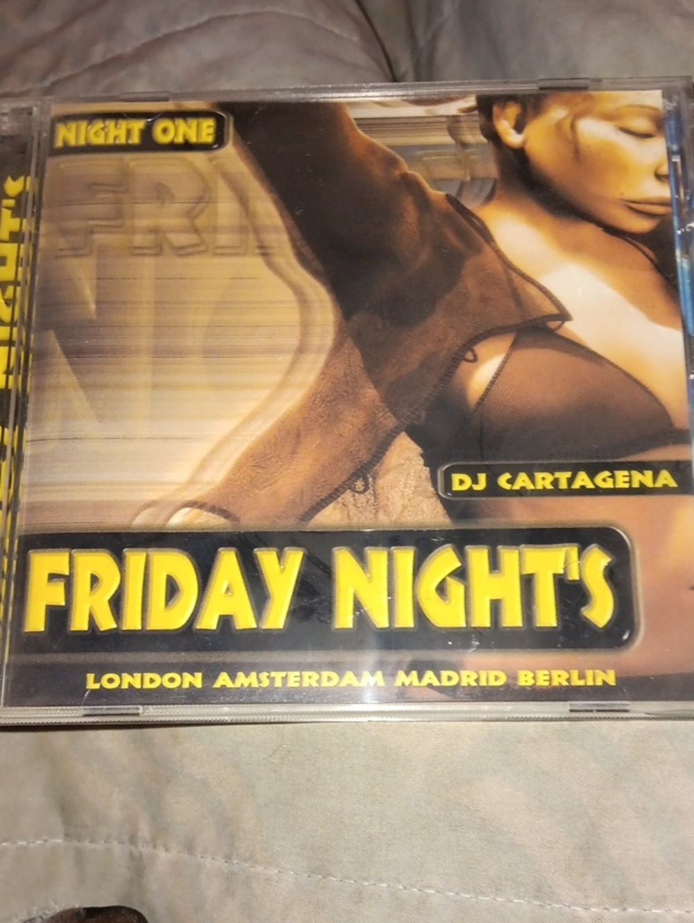Friday Night's DJ Cartagena CD - Yellow & Black Cover